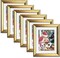 5x7in 6PC Vintage Gold Picture Frames, Frame 5 x 7(Gold)7"L x 5"W